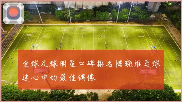 全球足球明星口碑排名揭晓谁是球迷心中的最佳偶像